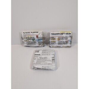 Home Depot Kids Workshops Valentine Vase, Bird Feeder, Flower Planter, Lot of 3